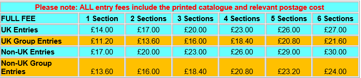 2023 Bristol Salon prices in a table format